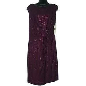 LAUREN Ralph Lauren Eveningwear Sequin Dress Plus Size 16 Wedding Prom‎ Formal